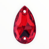17×28mm Red Teardrop AAAAA Glass Crystal – Sew-On Gems